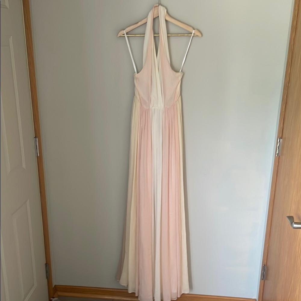 Adam Lippes Pink Halter Sleeveless Gown